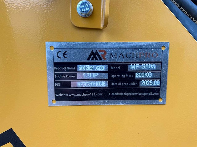 2025 machpro mp-s805 skidsteer ongebruikt - afbeelding 16 van  20