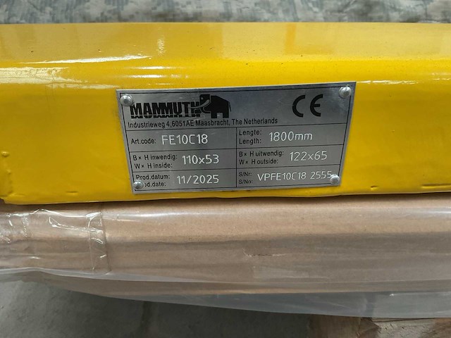 2025 mammuth fe10c18 set heftruck lepels - afbeelding 2 van  2