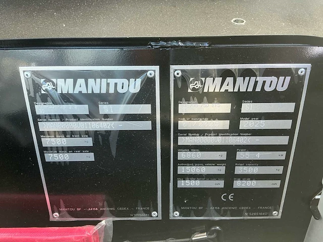 2025 manitou mt 735 75d st5 verreiker – 3.500 kg – 6,9 m – 17 uur – nieuw - afbeelding 41 van  46