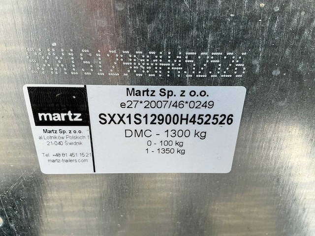 2025 martz aanhangwagen - afbeelding 7 van  15