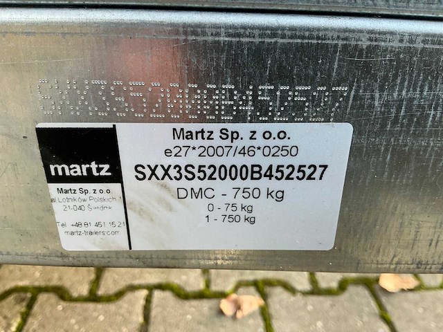 2025 martz basic 150 kipp kipper aanhangwagen - afbeelding 5 van  13
