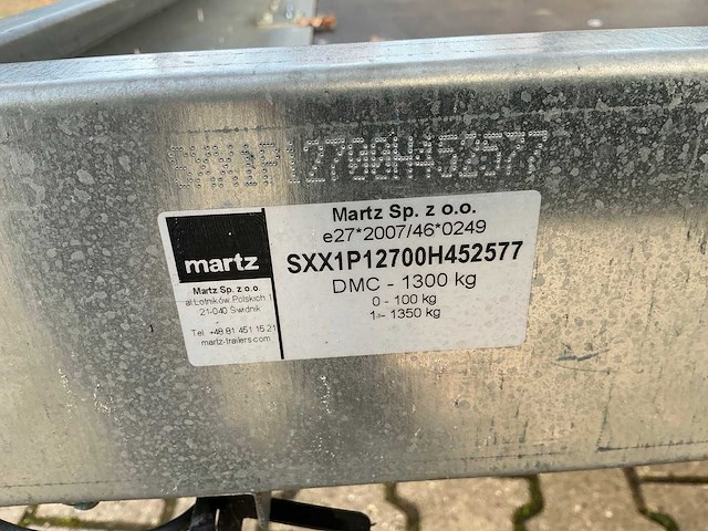 2025 martz unilader 300 aanhangwagen - afbeelding 8 van  16