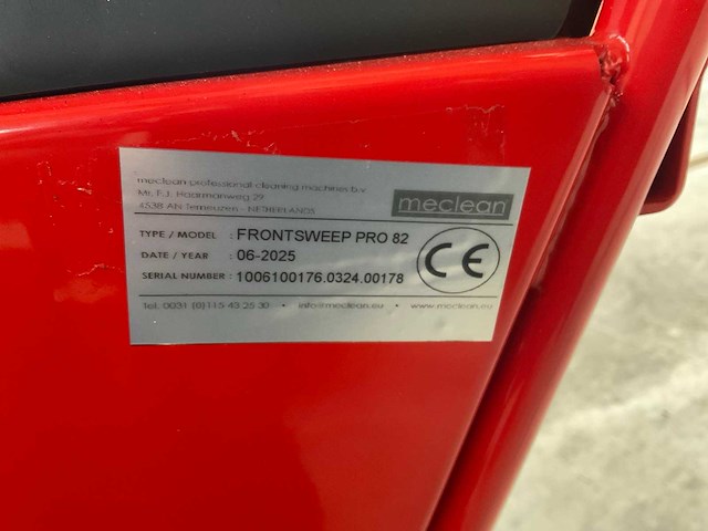 2025 meclean frontsweep pro 82 zelfrijdende veegmachine - afbeelding 7 van  7