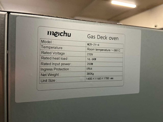2025 meichu mzr-2y-4 bakkerijoven - afbeelding 3 van  6