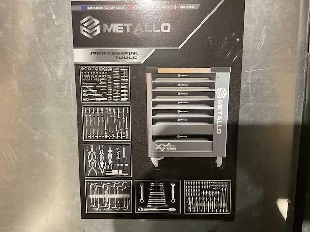 2025 metallo meta-7hs6g gereedschapswagen - afbeelding 9 van  17