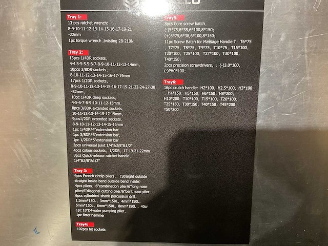 2025 metallo meta-7hs6g gereedschapswagen - afbeelding 8 van  17