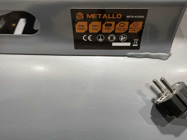 2025 metallo meta-ac200l luchtcompressor - afbeelding 2 van  9