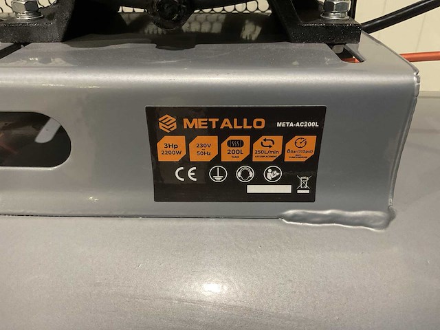 2025 metallo meta-ac200l luchtcompressor - afbeelding 10 van  14