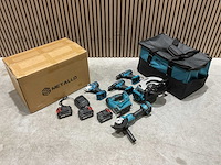 2025 metallo power tools set 6 delig accu gereedschapsset - afbeelding 1 van  5