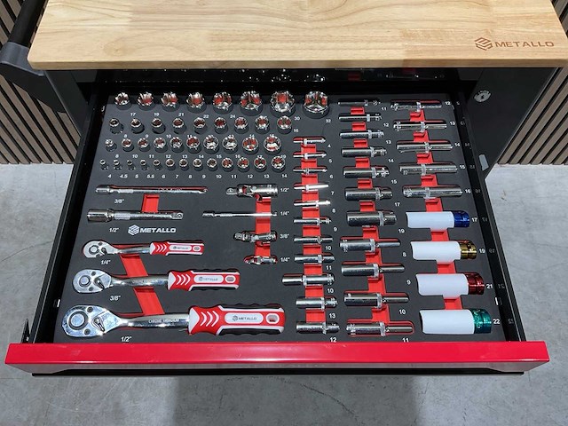 2025 metallo xxl edition meta-7hs6g-wood roof gereedschapswagen - afbeelding 32 van  67