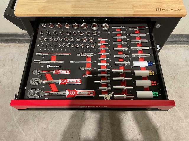 2025 metallo xxl edition meta-7hs6g-wood roof gereedschapswagen - afbeelding 47 van  67