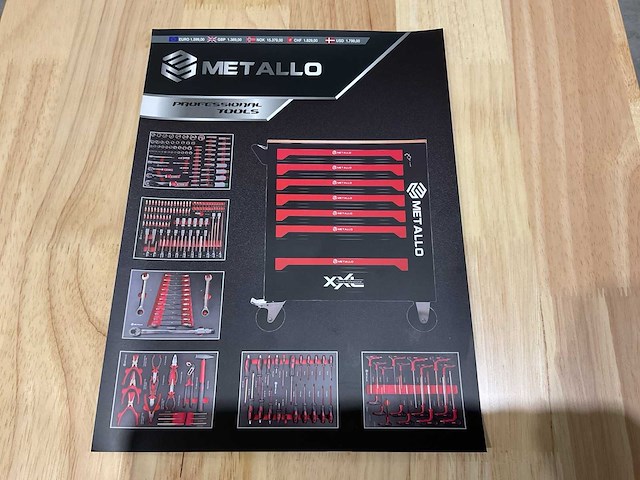 2025 metallo xxl edition meta-7hs6g-wood roof gereedschapswagen - afbeelding 15 van  23