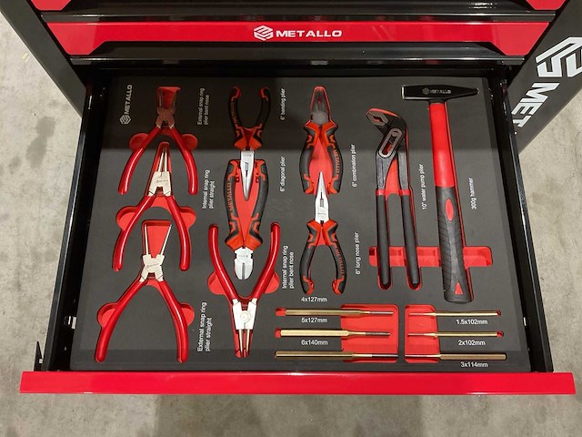 2025 metallo xxl edition meta-7hs6g-wood roof gereedschapswagen - afbeelding 4 van  23