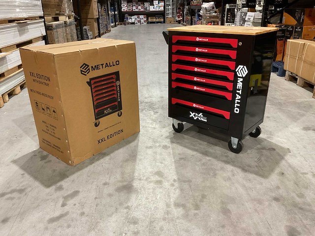 2025 metallo xxl edition meta-7hs6g-wood roof gereedschapswagen - afbeelding 17 van  23
