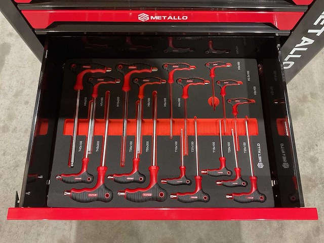 2025 metallo xxl edition meta-7hs6g-wood roof gereedschapswagen - afbeelding 5 van  22