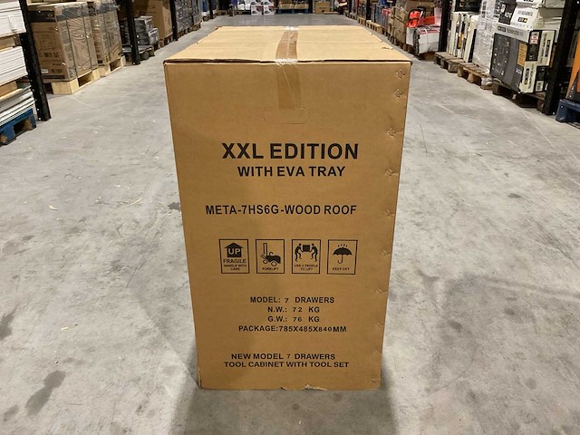 2025 metallo xxl edition meta-7hs6g-wood roof gereedschapswagen - afbeelding 19 van  22