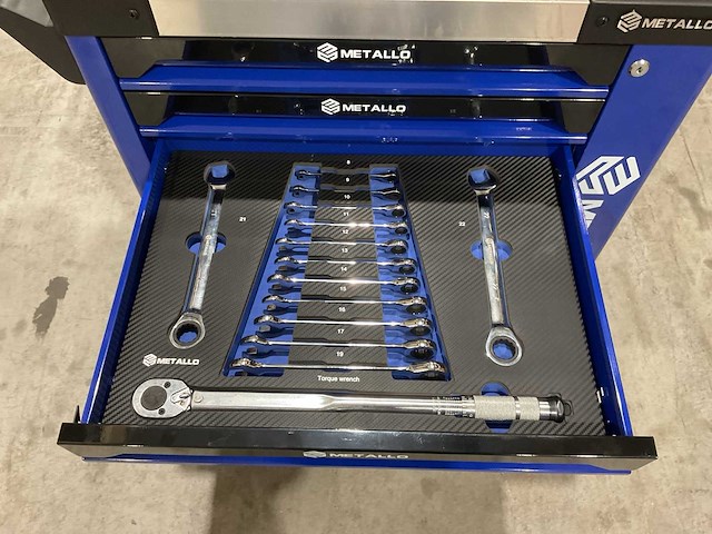 2025 metallo xxl edition meta-8hs8g-blue gereedschapswagen - afbeelding 13 van  25