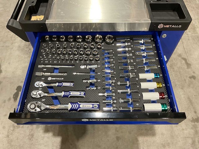 2025 metallo xxl edition meta-8hs8g-blue gereedschapswagen - afbeelding 3 van  25