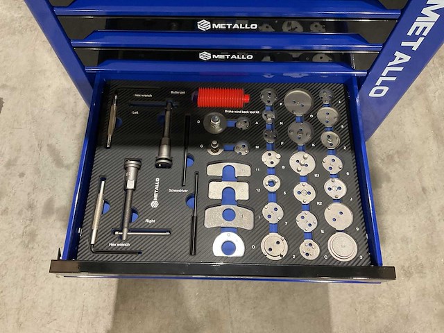 2025 metallo xxl edition meta-8hs8g-blue gereedschapswagen - afbeelding 9 van  24