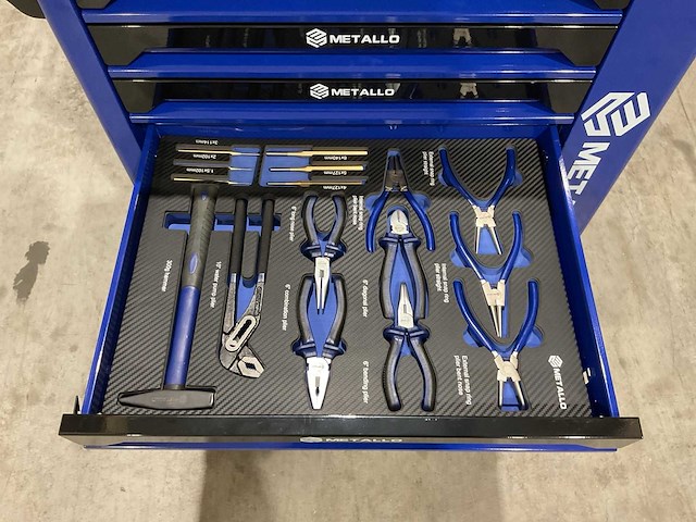 2025 metallo xxl edition meta-8hs8g-blue gereedschapswagen - afbeelding 6 van  25