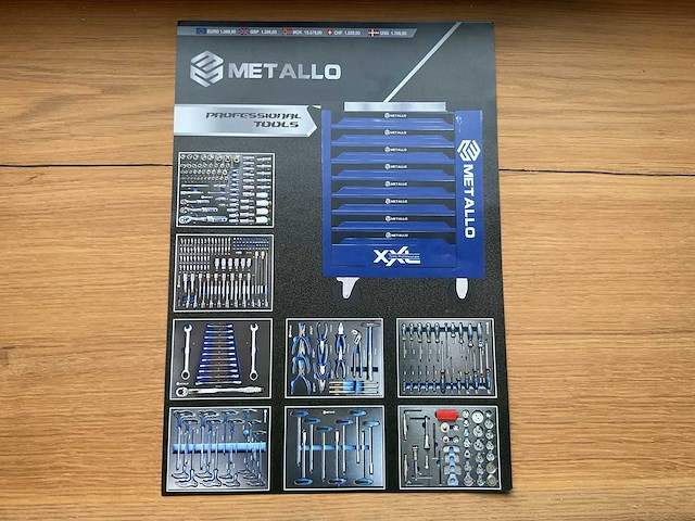 2025 metallo xxl edition meta-8hs8g-blue gereedschapswagen - afbeelding 15 van  25