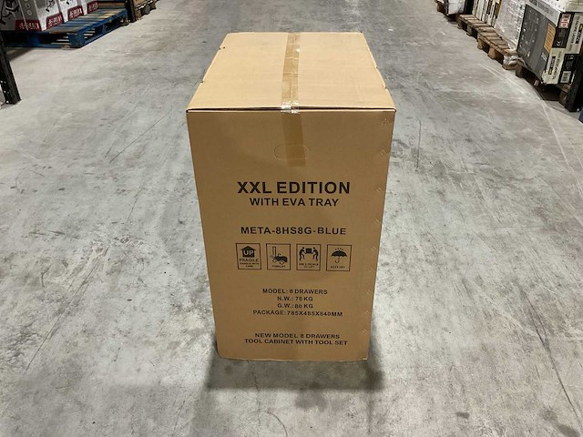 2025 metallo xxl edition meta-8hs8g-blue gereedschapswagen - afbeelding 18 van  25