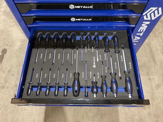 2025 metallo xxl edition meta-8hs8g-blue gereedschapswagen - afbeelding 6 van  23