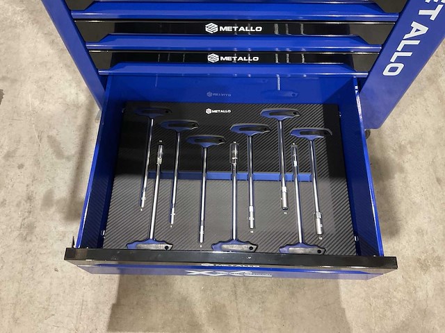 2025 metallo xxl edition meta-8hs8g-blue gereedschapswagen - afbeelding 9 van  23