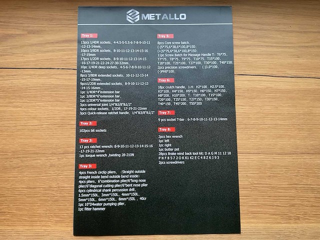 2025 metallo xxl edition meta-8hs8g-blue gereedschapswagen - afbeelding 4 van  11