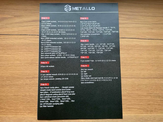 2025 metallo xxl edition meta-8hs8g-blue gereedschapswagen - afbeelding 16 van  25