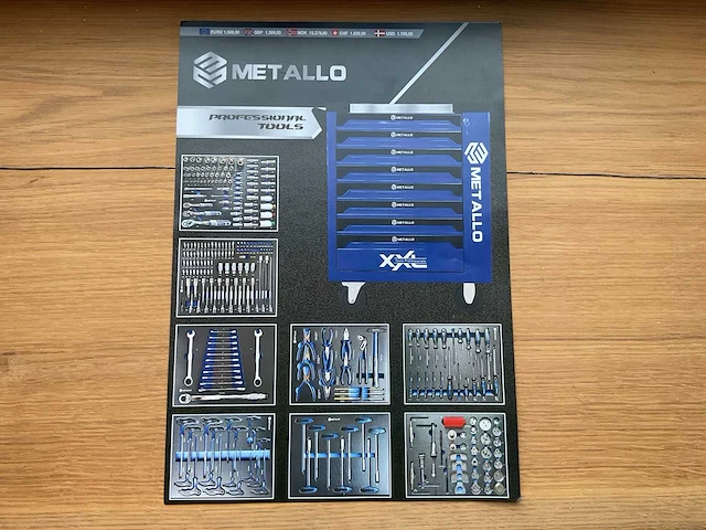 2025 metallo xxl edition meta-8hs8g-blue gereedschapswagen - afbeelding 15 van  25