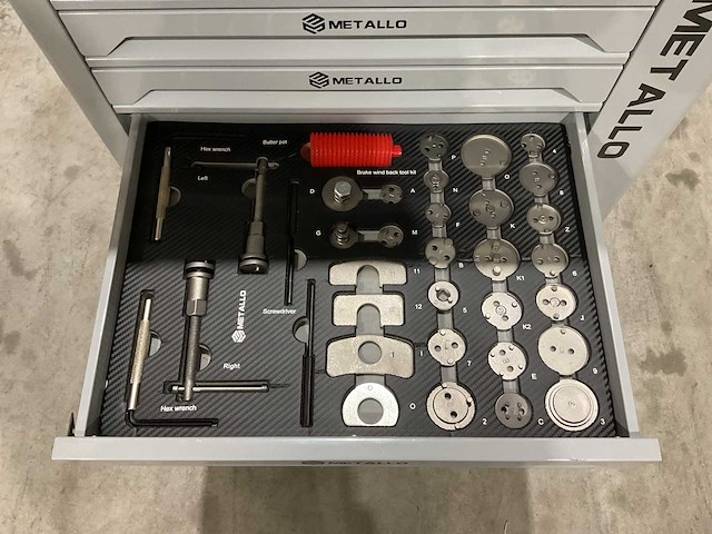 2025 metallo xxxl edition meta-10hs10g gereedschapswagen - afbeelding 10 van  24