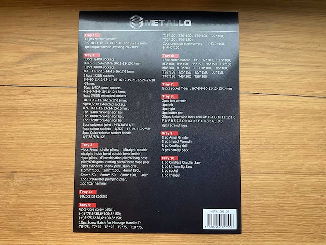 2025 metallo xxxl edition meta-10hs10g gereedschapswagen - afbeelding 16 van  24