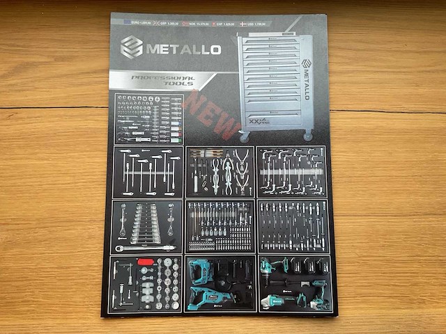 2025 metallo xxxl edition meta-10hs10g gereedschapswagen - afbeelding 17 van  24