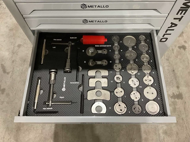 2025 metallo xxxl edition meta-10hs10g gereedschapswagen - afbeelding 10 van  23