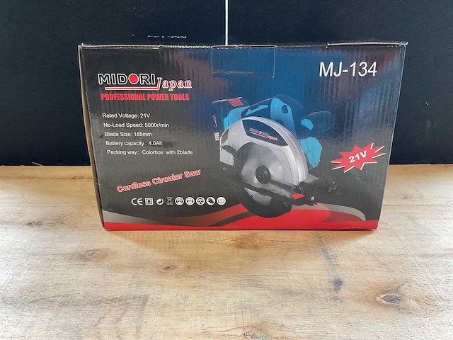 2025 midori japan mj-134 accu cirkelzaagmachine - afbeelding 5 van  5