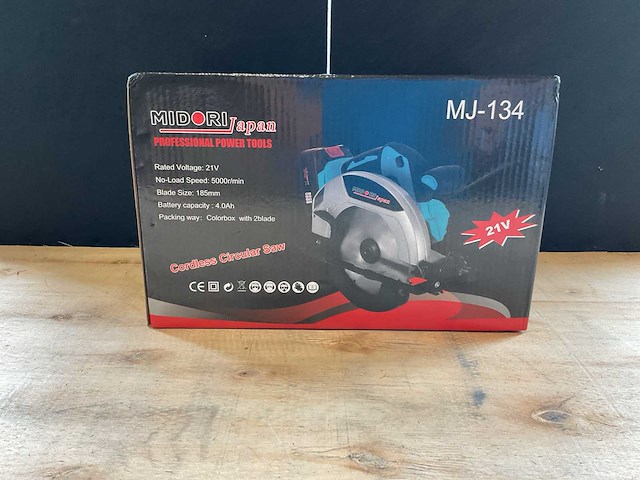 2025 midori japan mj-134 accu cirkelzaagmachine - afbeelding 1 van  5