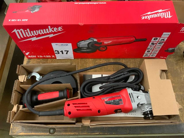 2025 milwaukee agv 12-125x haakse slijpmachine - afbeelding 2 van  5