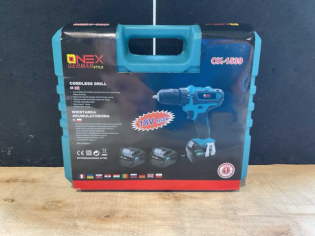 2025 onex german style ox-1539 accu schroefmachine - afbeelding 4 van  4