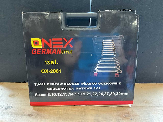 2025 onex german style ox-2061 steek- en ringsleutel - afbeelding 1 van  4