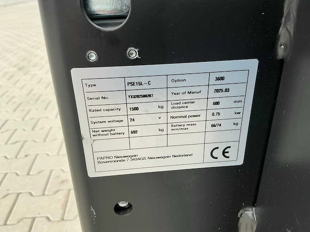 2025 papro pse15l-c stapelaar - afbeelding 3 van  12