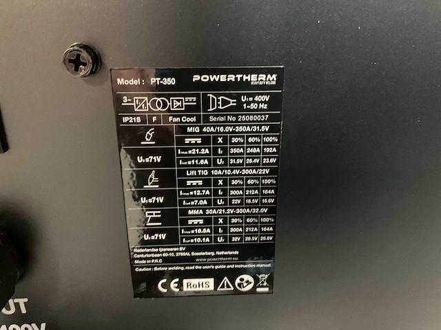 2025 powertherm pt-350 draad lasmachine - afbeelding 4 van  22