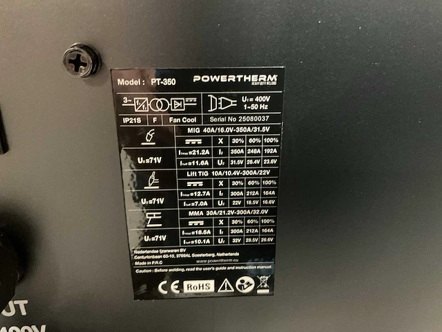 2025 powertherm pt-350 draad lasmachine - afbeelding 4 van  22