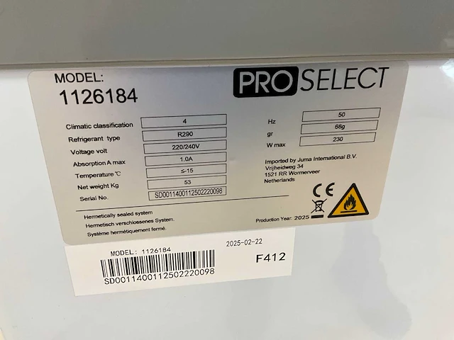 2025 proselect 1126184 mobiele ijsvitrine - afbeelding 3 van  11