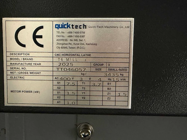 2025 quicktech t6-mill cnc draaibank met aangedreven gereedschap - afbeelding 23 van  34