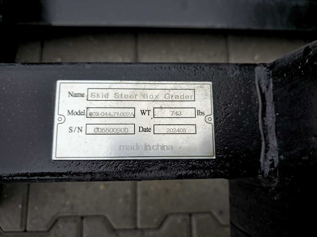 2025 rhino-cross 003-044-71-002a box grader ten behoeve van schranklader - afbeelding 4 van  9