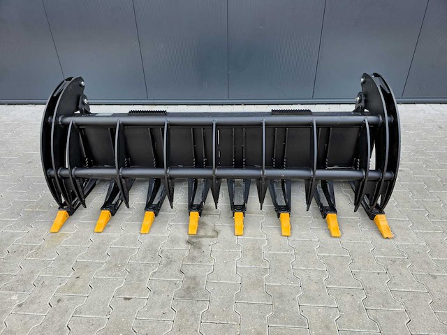 2025 rhino-cross 78 inch heavy duty fork grapple industriele grijper met tanden ten behoeve van schranklader - afbeelding 1 van  9