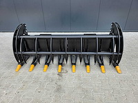 2025 rhino-cross 78 inch heavy duty fork grapple industriele grijper met tanden ten behoeve van schranklader - afbeelding 4 van  8