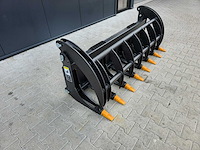 2025 rhino-cross 78 inch heavy duty fork grapple industriele grijper met tanden ten behoeve van schranklader - afbeelding 3 van  7