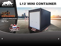 2025 rhino-cross-containers 12ft zeecontainer met roldeur - afbeelding 2 van  5